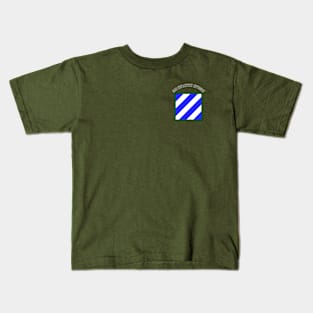 3rd Infantry Division - Small Chest Emblem Kids T-Shirt